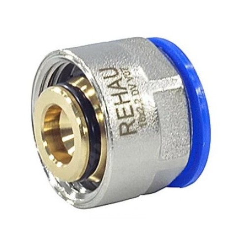 Евроконус латунный Дн 16-2,2-3/4" для PE-X труб обжим накидная гайка RAUTITAN flex Rehau в Кемерово