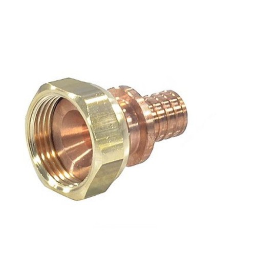 Соединитель латунный Дн 20-1/2" под конус с накидной гайкой РОС в Кемерово