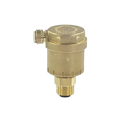 Воздухоотводчик автоматический латунный Ду-10 (3/8") Ру-14 НР (НАР) прямой с запорным клапаном Giacomini R88I в Кемерово