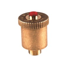 Воздухоотводчик автоматический латунный Ду-15 (1/2") Ру-14 НР (НАР) прямой с запорным клапаном Giacomini R99I