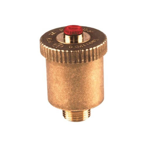 Воздухоотводчик автоматический латунный Ду-15 (1/2") Ру-14 НР (НАР) прямой с запорным клапаном Giacomini R99I в Кемерово