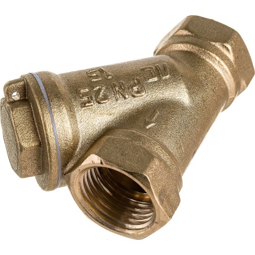 Фильтр сетчатый Y-образный латунный Ду-10 (3/8") Ру-25 ВР (ВН) (Т<130°С) Ридан FVR-R в Кемерово