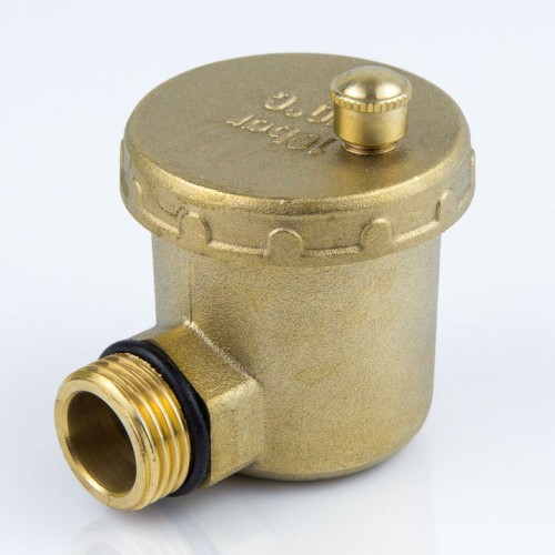 Воздухоотводчик автоматический латунный Ду-15 (1/2") Ру-10 НР (НАР) угловой Aquasfera 5004 в Кемерово