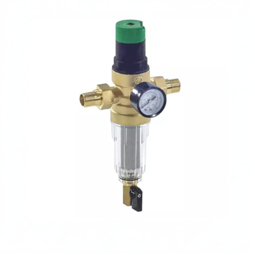 Фильтр сетчатый Т-образный латунный Ду-25 (1") Ру-16 НР (НАР) (Т<40°С) с промывкой Honeywell F76S в Кемерово