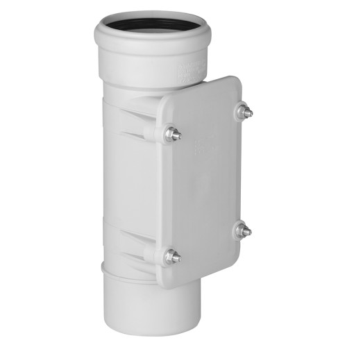 Ревизия канализационная PP-MD с крышкой Дн 78 (DN70) светло-серая бесшумный б/нап в/к Ostendorf Skolan dB SKRE в Кемерово