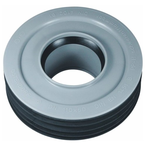 Переход канализационный PP-H внутренний серый Дн 110-50 б/нап для установки в раструб Ostendorf HT HTRI в Кемерово