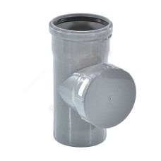 Ревизия канализационная PP-H с крышкой серая Дн 160 б/нап в/к Ostendorf HT HTRE