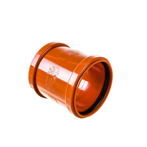 Муфта канализационная PP-B двухраструбная коричневая Дн 160 б/нап в/к RTP (РосТурПласт) в Кемерово