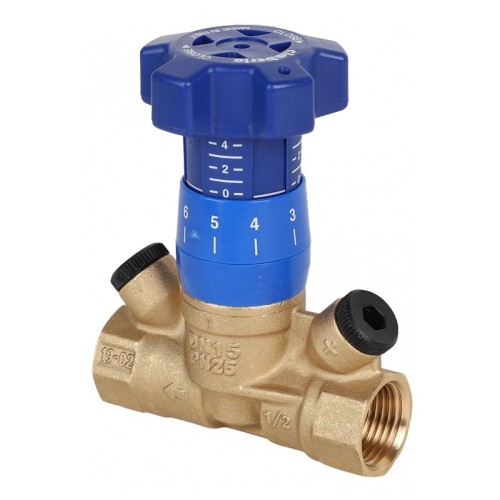 Клапан балансировочный латунный ручной с внутренней резьбой 2,5 МПа CIM 787R Cimberio 20 мм в Кемерово