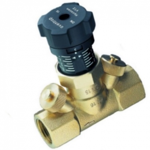 Клапан балансировочный латунный ручной с внутренней резьбой 1,6 МПа Hycocon VTZ Oventrop 25 мм в Кемерово