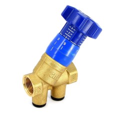 Клапан балансировочный латунный ручной с внутренней резьбой 2,5 МПа CIM 787OT Cimberio 25 мм