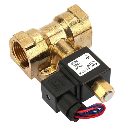 Клапан электромагнитный латунный открытый обратного действия с внутренней резьбой 1,6 МПа 20х80 мм 3/4" в Кемерово