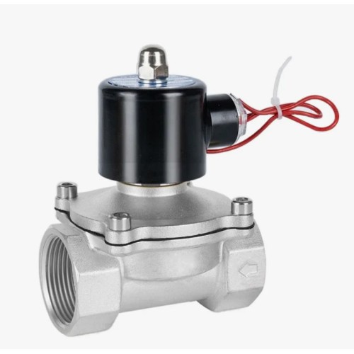 Клапан электромагнитный нержавеющий закрытый обратного действия с внутренней резьбой 1,6 МПа 15х70,6 мм 1/2" в Кемерово