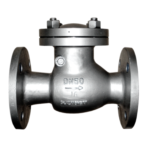 Клапан обратный стальной поворотный фланцевый 1,6 МПа 19с76нж 80х310 мм в Кемерово