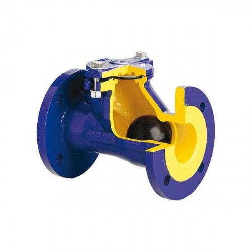 Клапан обратный чугунный Y-тип фланцевый NBR 1,6 МПа D-022 ABRA 50х200 мм в Кемерово