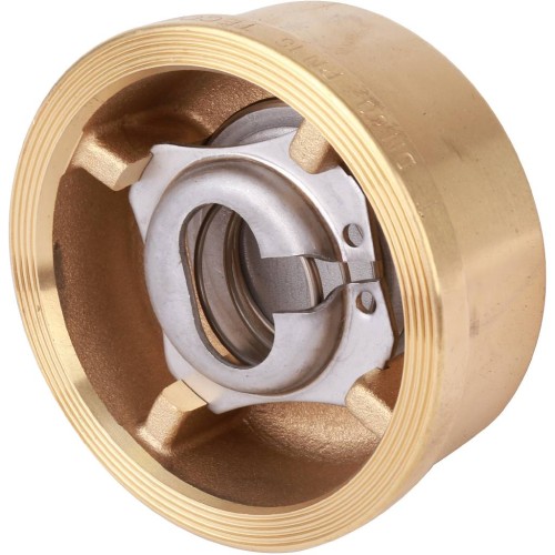 Клапан обратный латунный осевой пружинный межфланцевый 1,6 МПа CA7441 Tecofi 50х40 мм в Кемерово