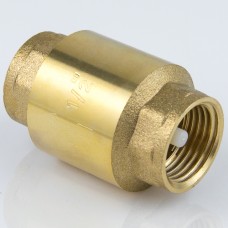 Клапан обратный латунный осевой пружинный с внутренней резьбой 3,0 МПа Aquasfera 3002 Aquasfera 32х68 мм