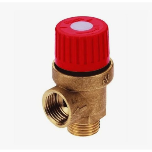 Клапан предохранительный латунный пружинный с внутренней-наружной резьбой Unival 201 Unival 15 мм 1/2" в Кемерово