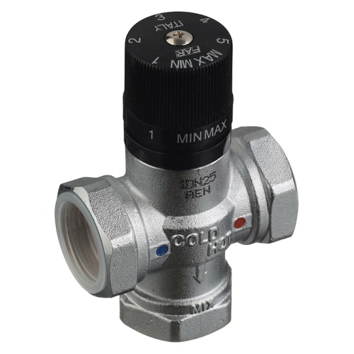 Клапан смесительный латунный термостатический с внутренней резьбой 1,0 МПа TermoFar FAR 15 мм 1/2" в Кемерово