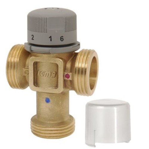 Клапан смесительный латунный термостатический седельный с внутренней резьбой 1,0 МПа Icma 25х84 мм в Кемерово