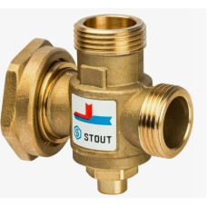 Клапан смесительный латунный термостатический с наружной резьбой-накидной гайкой 1,0 МПа VTA377 Esbe 25 мм 1"