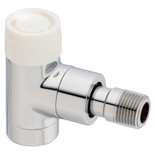 Клапан термостатический угловой Ду-15 (1/2") Ру-10 ВР-НР (ВН-НАР) хром серия E Oventrop в Кемерово