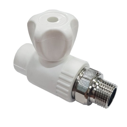 Клапан запорный PP-R наружная резьба 2,5 МПа VALFEX 20 мм 1/2" ГОСТ 32415-2013 в Кемерово