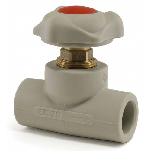 Клапан запорный проходной PP-R с внутренней пайкой 2,0 МПа Wavin Ekoplastik 63 мм ГОСТ 32415-2013 в Кемерово