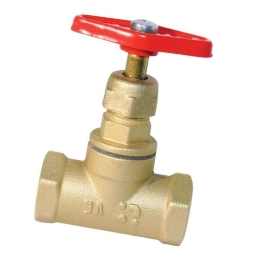 Клапан запорный латунный с внутренней резьбой 1,6 МПа 15б1п Цветлит 32х83 мм ТУ 206-3973235-01-93 в Кемерово