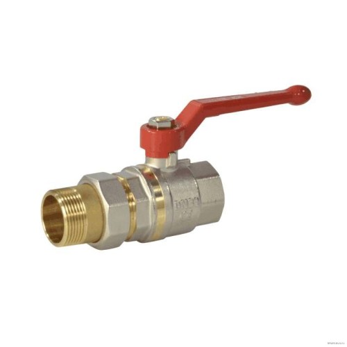 Кран запорный латунный полнопроходной с ручкой-рычагом ВР (ВН) Ру 40 BVR-R Ридан 20 мм 3/4" в Кемерово