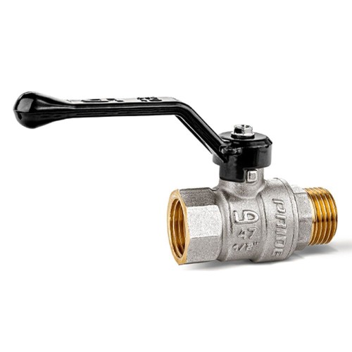 Кран запорный латунный со спускником стандартнопроходной с ручкой-рычагом ВР (ВН) Ру 40 LD Pride LD 15 мм 1/2" в Кемерово