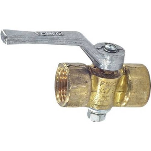 Кран латунный трехходовой стандартнопроходной для манометра без фланца с ручкой ВР-НР Ру 25 Wika 910 Wika 15 мм 1/2" в Кемерово