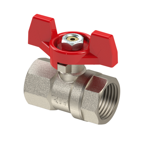 Кран запорный латунный полнопроходной с ручкой-бабочкой ВР (ВН) Ру 42 R951 Giacomini 15 мм 1/2" в Кемерово