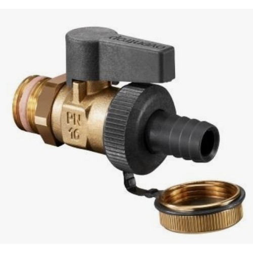 Кран запорный латунный полнопроходной с ручкой-рычагом НР-штуцер Ру 16 Optiflex KFE Oventrop 15 мм 1/2" в Кемерово