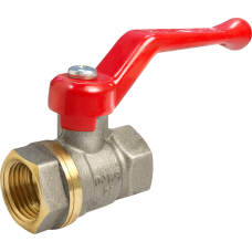Кран запорный латунный стандартнопроходной с ручкой-рычагом ВР (ВН) Ру 16 ПРАКТИК 120 ГАЛЛОП 20 мм 3/4"