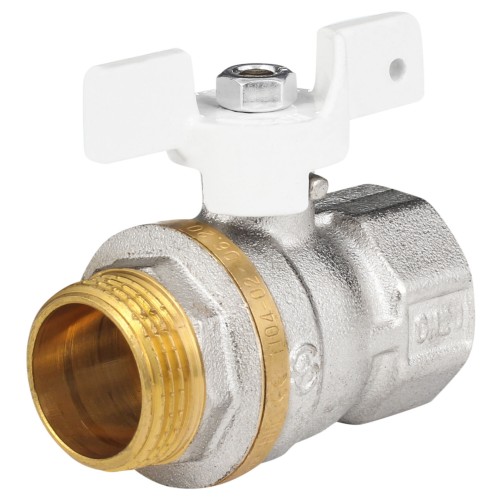 Кран запорный латунный стандартнопроходной с ручкой-бабочкой ВР (ВН) Ру 40 Aquasfera Standard 1133 Aquasfera 15 мм 1/2" в Кемерово