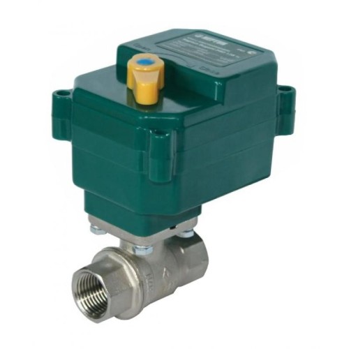 Кран шаровый латунный с электроприводом полнопроходной ВР (ВН) Ру 40 Neptun Bugatti 15 мм 1/2" в Кемерово