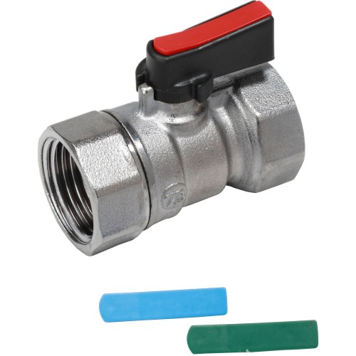 Кран запорный латунный стандартнопроходной с ручкой-флажком ВР (ВН) Ру 16 R690 Giacomini 15х46 мм 1/2" в Кемерово