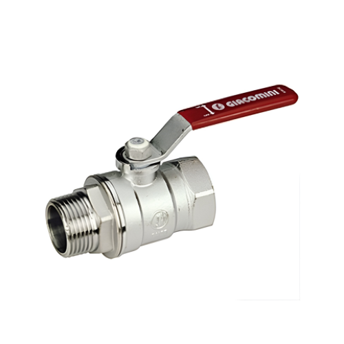 Кран запорный латунный полнопроходной с ручкой-рычагом ВР-НР Ру 42 R914L Giacomini 10х59 мм 3/8" в Кемерово