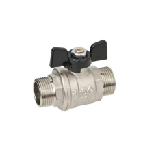 Кран запорный латунный полнопроходной с ручкой-рычагом НР Ру 40 Pride LD 15х66,5 мм 1/2"