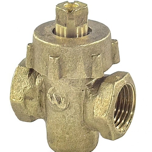 Кран латунный пробко-сальниковый стандартнопроходной ВР (ВН) Ру 10 11б6бк ККАЗ 15х55 мм 1/2" в Кемерово