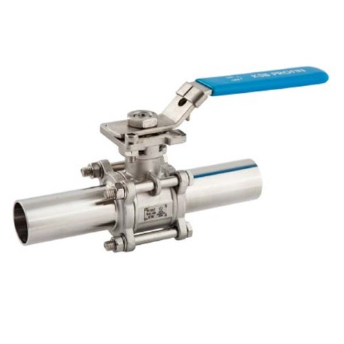 Кран шаровый нержавеющий под приварку полнопроходной Ру 25 AISI 316 NK-BE NK 80х302 мм в Кемерово