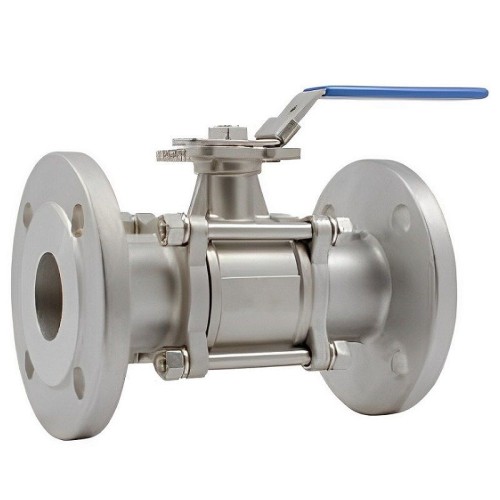 Кран запорный нержавеющий фланцевый полнопроходной ручка-рычаг Ру 16 AISI 316 Rushwork 7528 Rushwork 150х350 мм в Кемерово