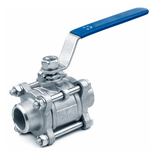 Кран запорный нержавеющий под приварку полнопроходной ручка-рычаг Ру 63 AISI 316 BV17 АДЛ 40 мм в Кемерово