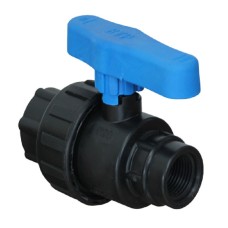 Компрессионный кран ПНД Ду 20 (3/4") ВР (ВН) Ру-16 VALFEX