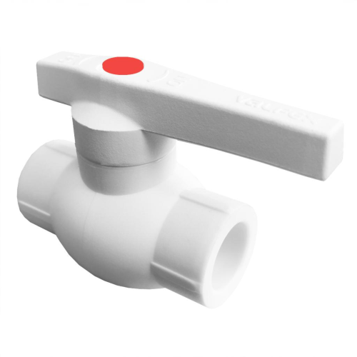 Кран полипропиленовый PP-R запорный прямой стандартнопроходной с внутренней пайкой белый ручка-рычаг Ру 10 Ultra Pro Aqua 32 мм ГОСТ 32415-2013 в Кемерово