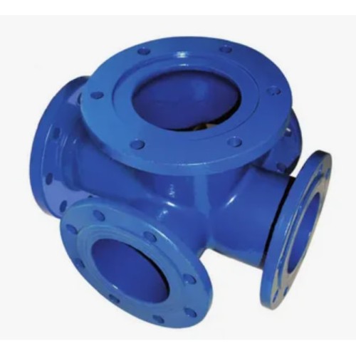 Крест с пожарной подставкой фланцевый ППКФ Ду 100-100 ВЧШГ с ЦПП цинк+AL ГОСТ ISO 2531-2012 в Кемерово