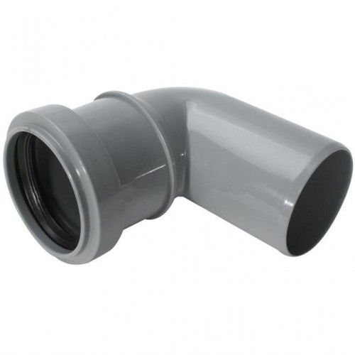 Отвод НПВХ (ПВХ) с раструбом Дн 50 87гр серый безнапорный в/к ТУ 6-49-33-92 Агригазполимер в Кемерово