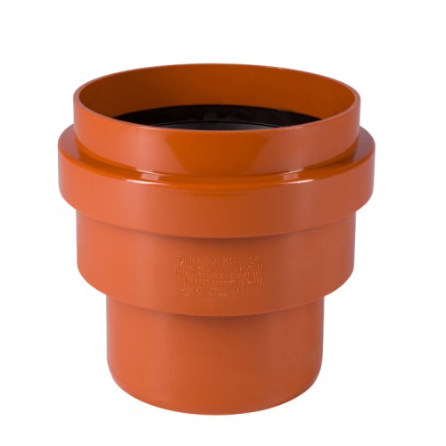 Переход НПВХ (ПВХ) Дн 315 коричневый безнапорный на гладкий конец керамической трубы Ostendorf KGUS в Кемерово