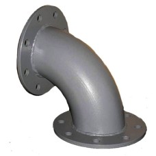 Колено (отвод) стальное фланцевое Ду-200